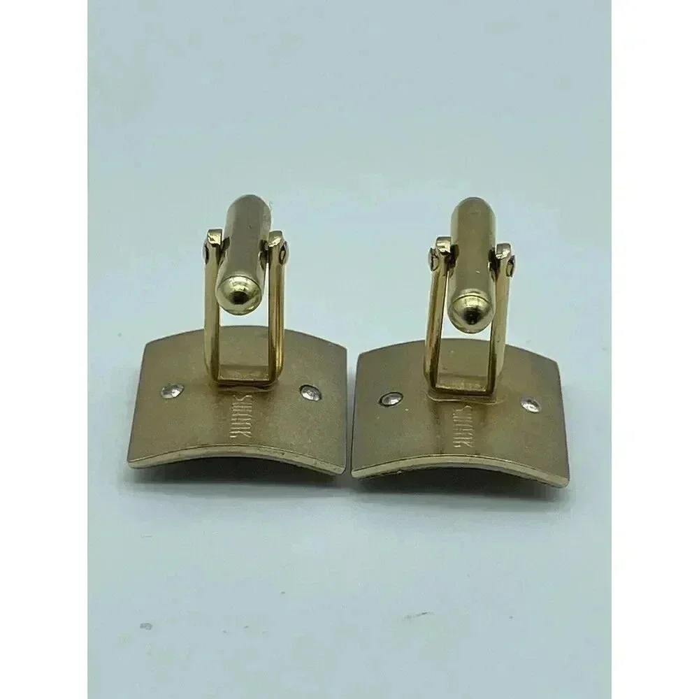 Swank Ambassador‎ Vintage 1950s Style Cufflinks Letter S Initial Cuff Links